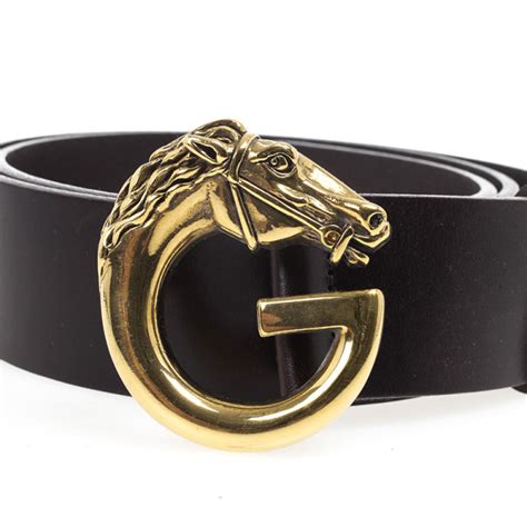 vintage gucci horse belt buckle|gucci belt buckle men's.